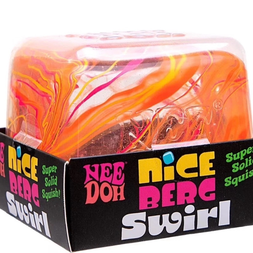 Nice Berg Swirl Stress Ball - Orange Swirl NWT Amazing colours! VIRAL. OBO!
